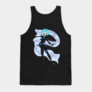 Line Crossed Moon Warrior Tank Top